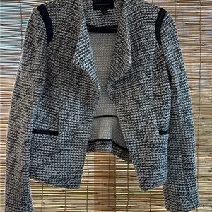 Banana Republic Black and White Knit Women's Blazer